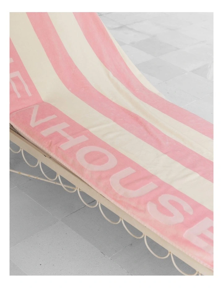 LH Logo Beach Towel In Peony image 4