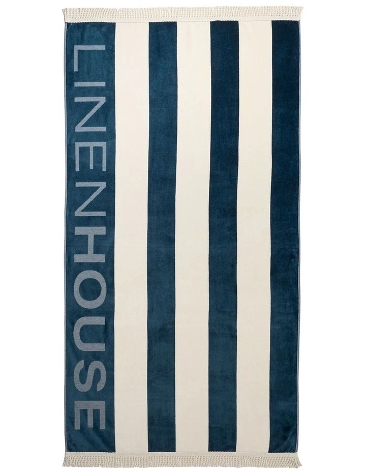 LH Logo Beach Towel In Ocean image 1
