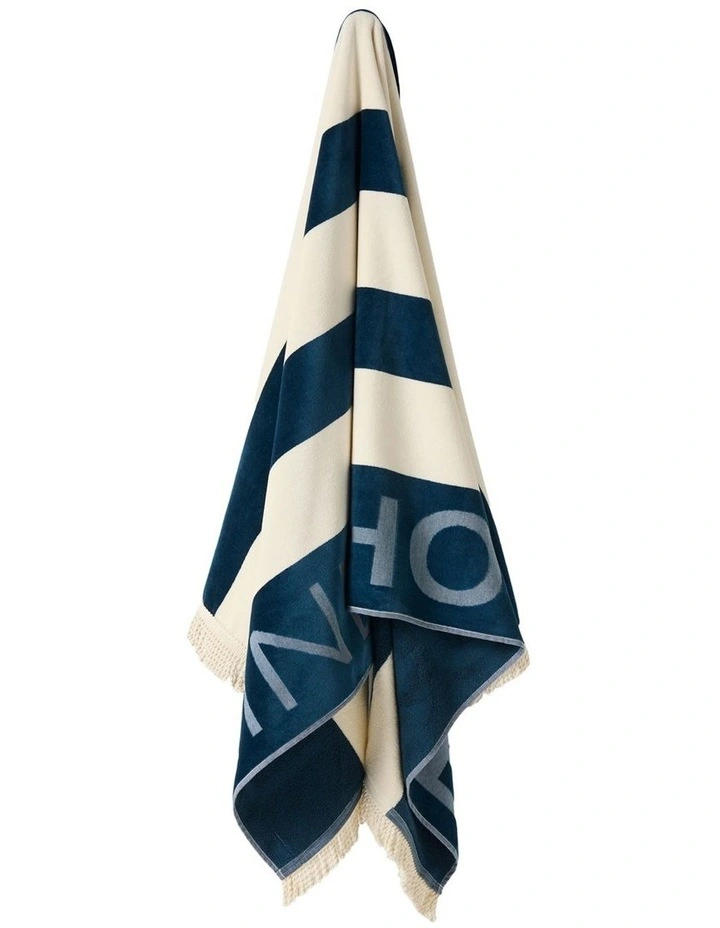 LH Logo Beach Towel In Ocean image 2