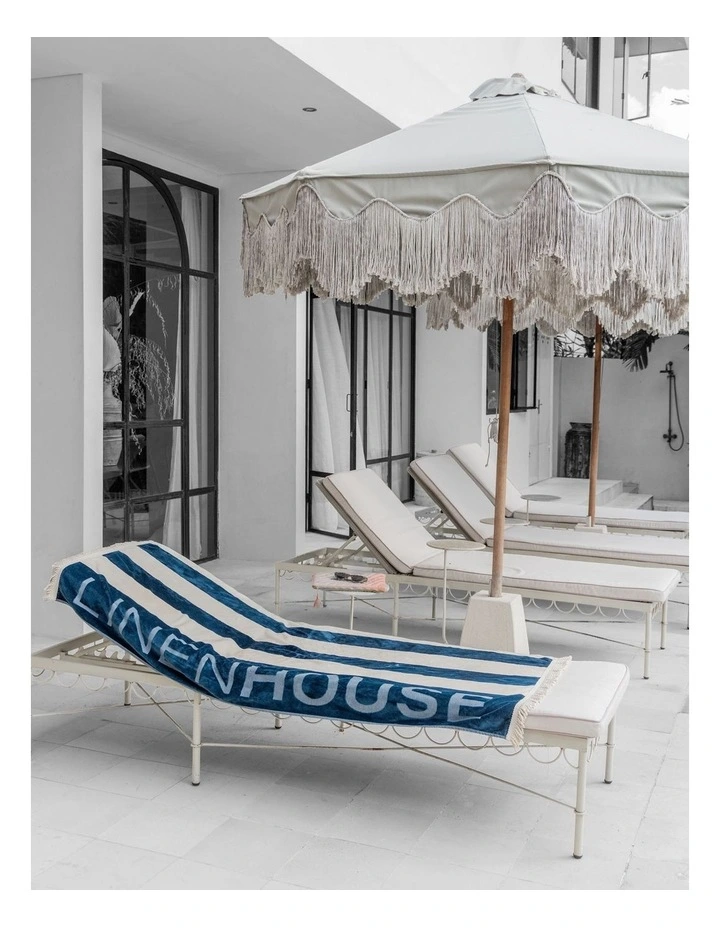 LH Logo Beach Towel In Ocean image 3