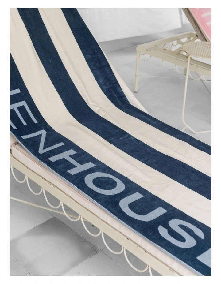 LH Logo Beach Towel In Ocean image 4