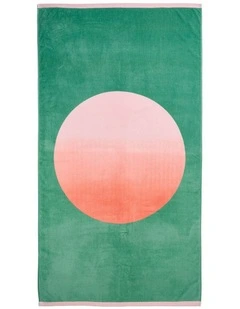 Summer Sunset Beach Towel In Multi