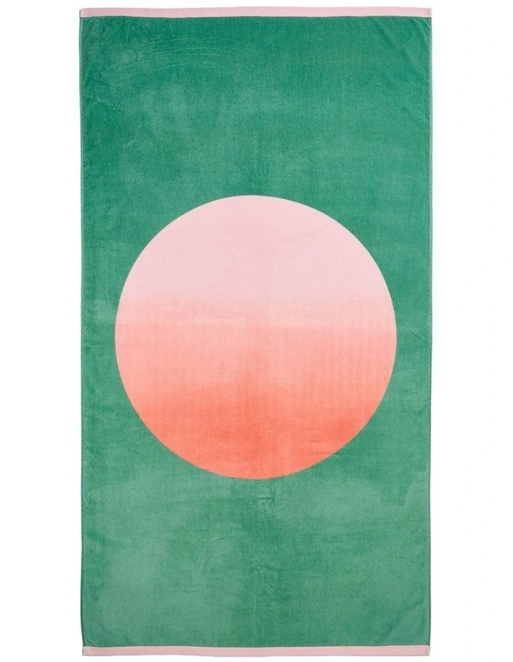 Summer Sunset Beach Towel In Multi image 1