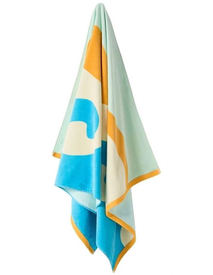 Big Wave Beach Towel In Multi image 2