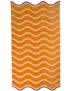 Echo Beach Towel In Papaya