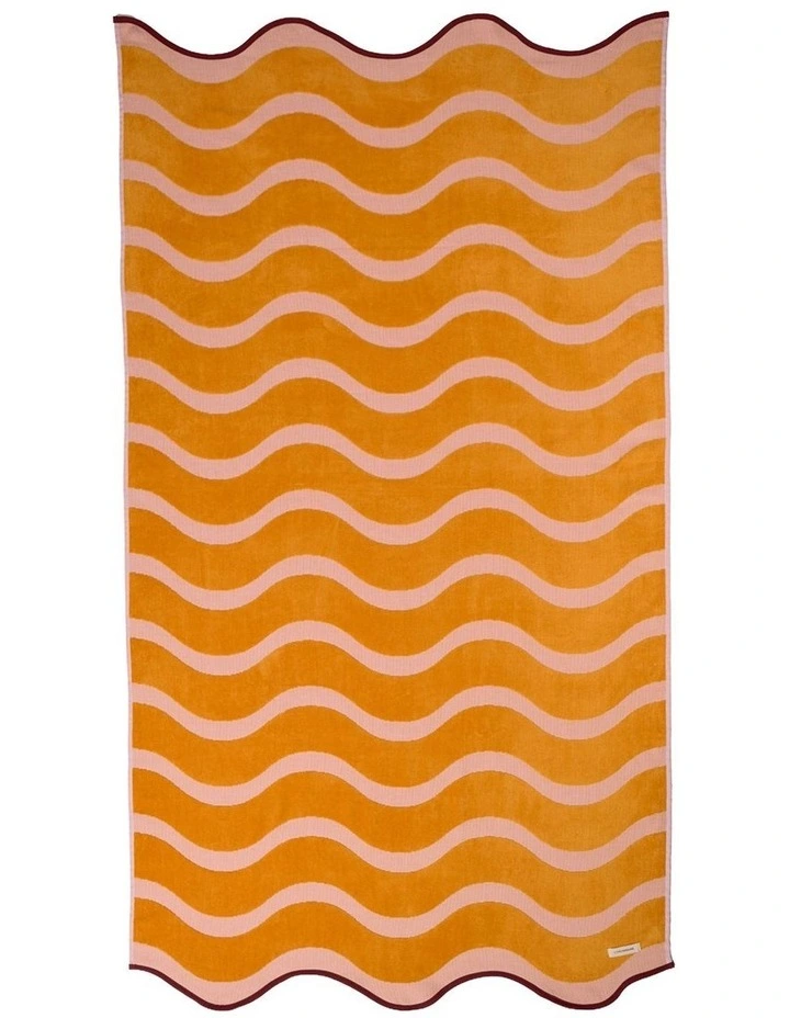 Echo Beach Towel In Papaya image 1