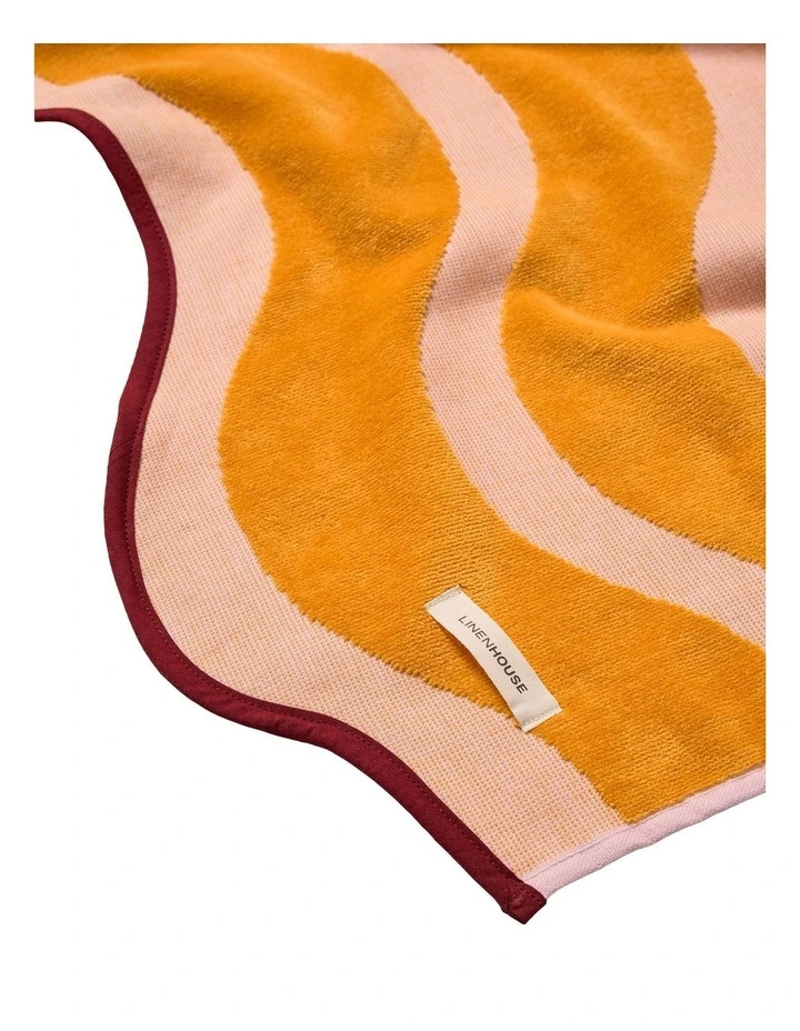 Echo Beach Towel In Papaya image 2