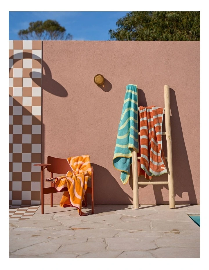 Echo Beach Towel In Papaya image 4