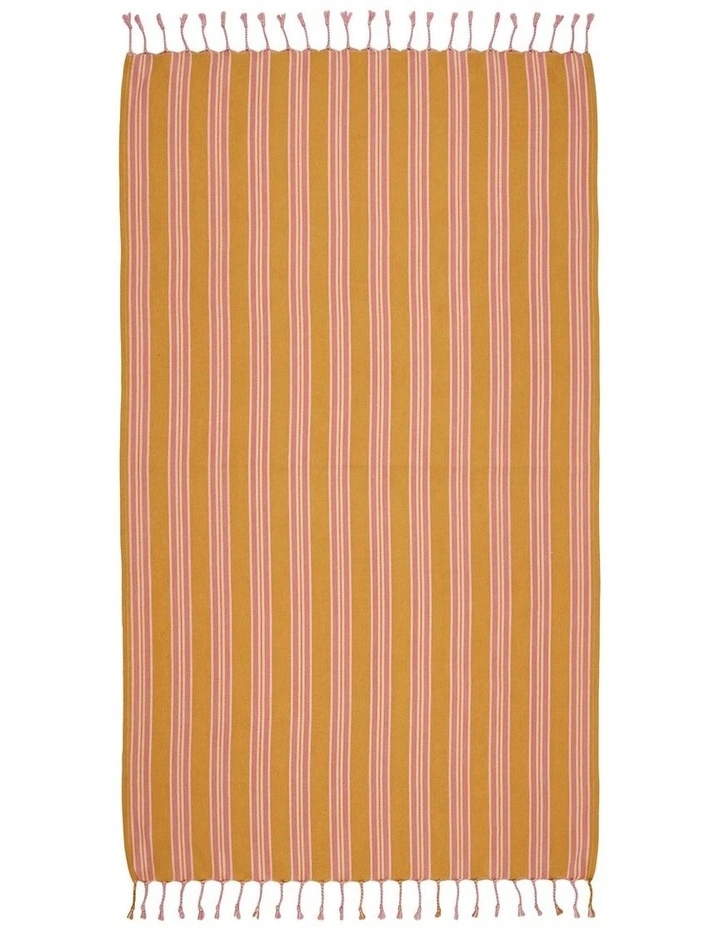 Terrigal Hammam Towel In Mustard image 1