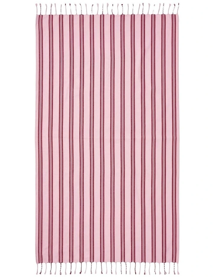 Terrigal Hammam Towel In Peony image 1