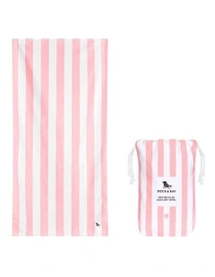 Cabana Beach Towel In Malibu Pink