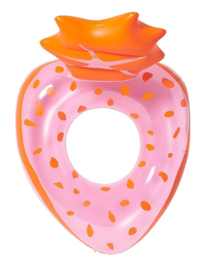 Luxe Tube Pool Ring in Strawberry image 1