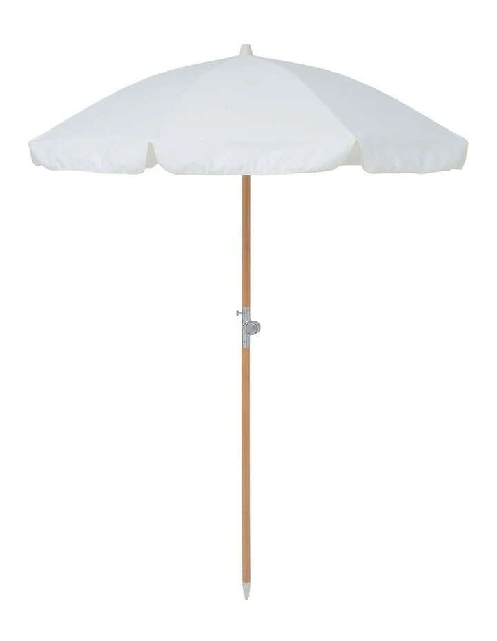 Luxe Beach Umbrella in Cream image 1