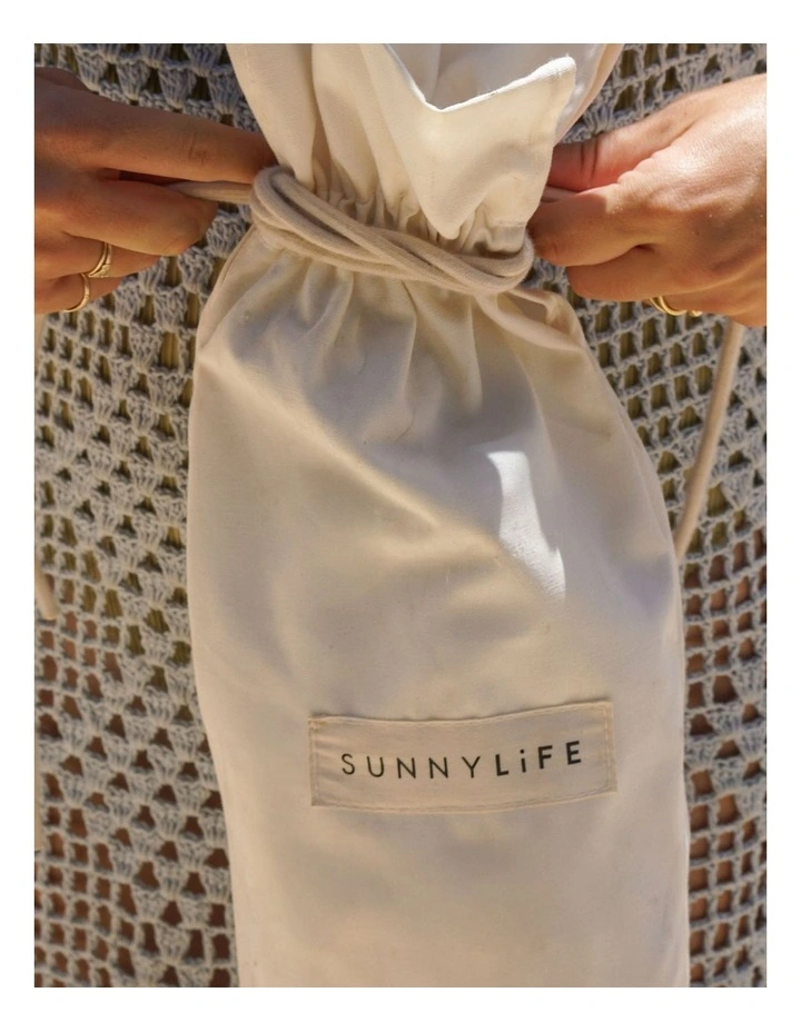 Luxe Beach Umbrella in Cream image 7