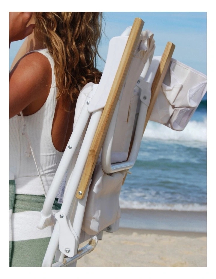 Deluxe Beach Chair in Cream image 2