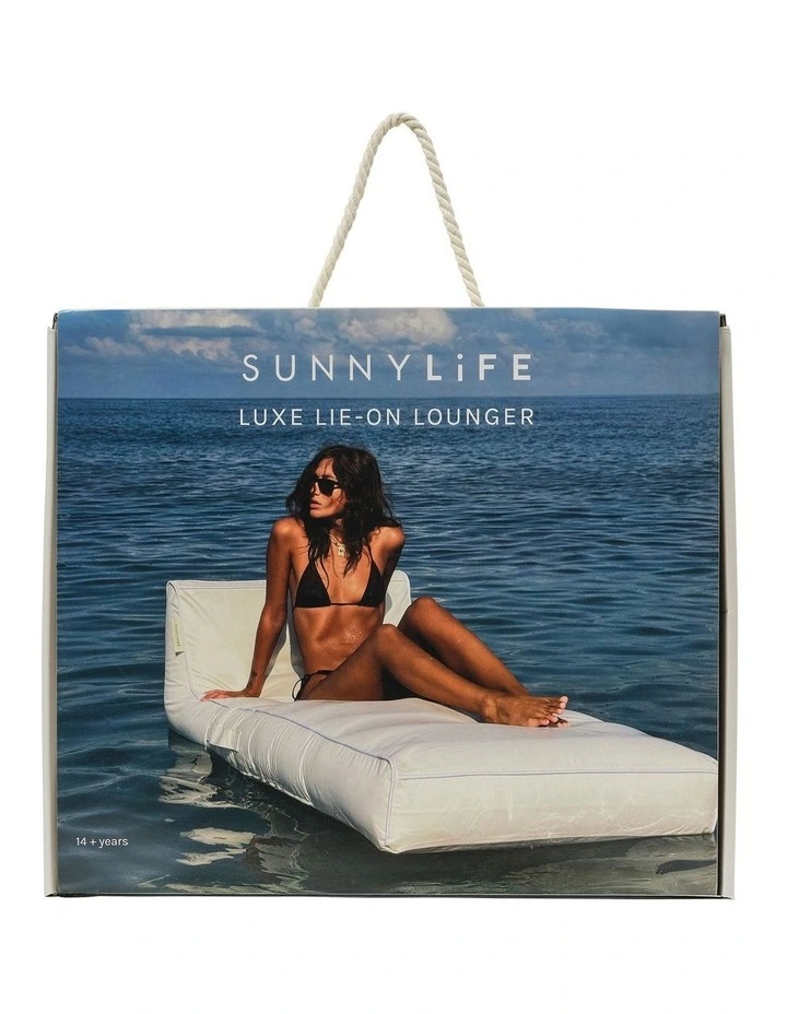 Luxe Lie-On Lounger Casa Blanca in Cream image 4
