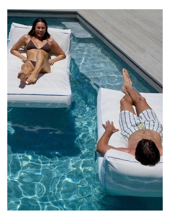 Luxe Lie-On Lounger Casa Blanca in Cream image 7