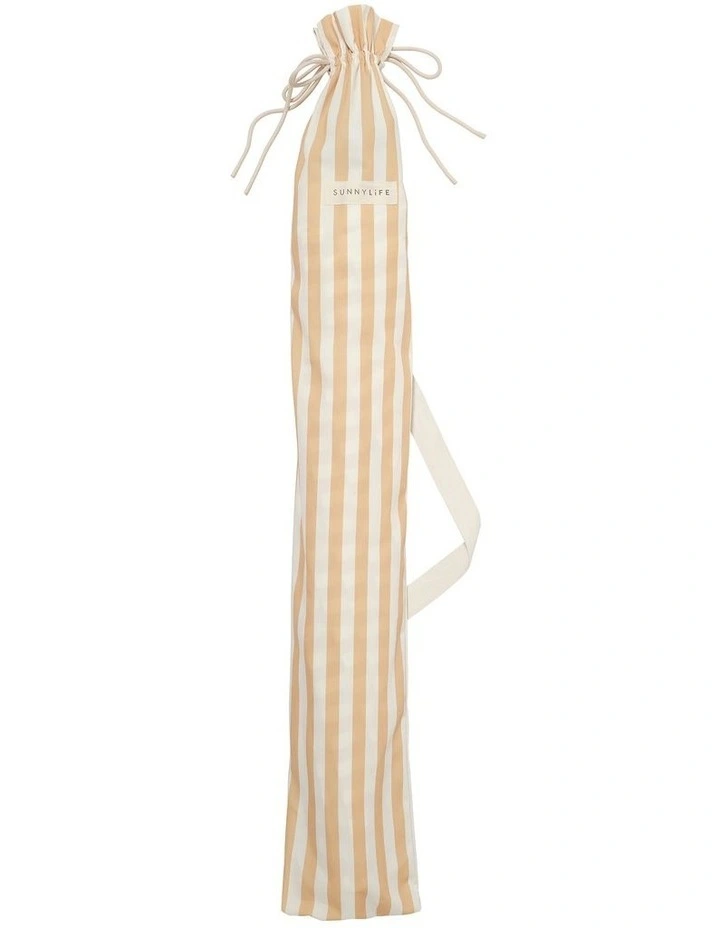 Luxe Beach Umbrella in Butternut Stripe image 4