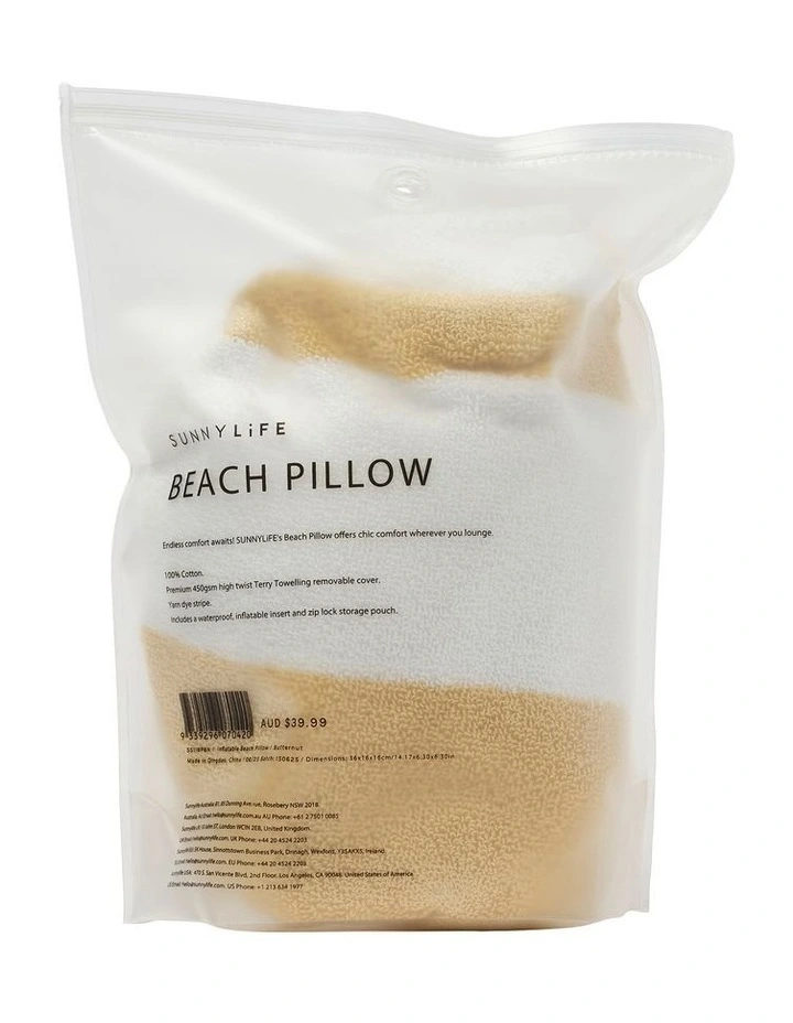 Inflatable Beach Pillow in Butternut image 5