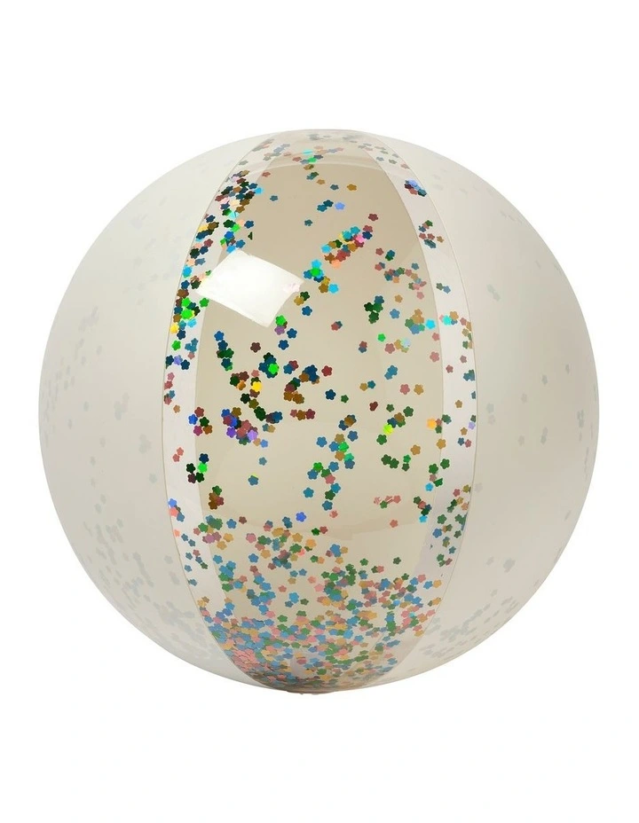 Inflatable Beach Ball in Cotton Candy Glitter image 1