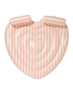 Twin Heart Lie-On Stole My Heart Pink Stripe