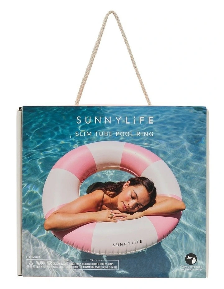 Slim Tube Pool Ring in Blush Pink image 3