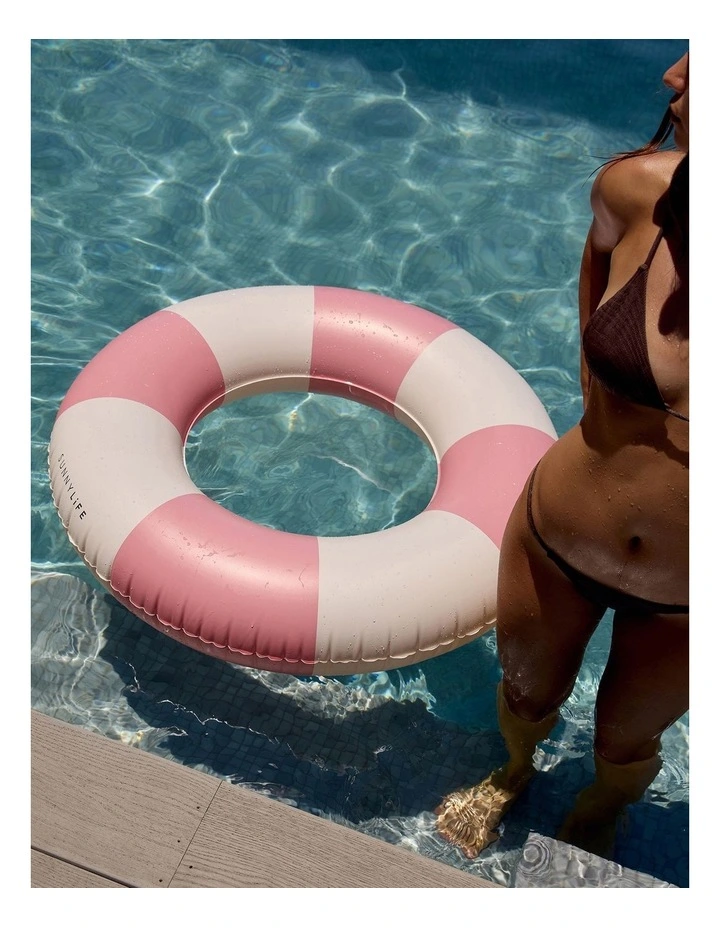 Slim Tube Pool Ring in Blush Pink image 6