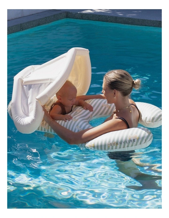 Float Together Baby Seat Duck in Sage image 2