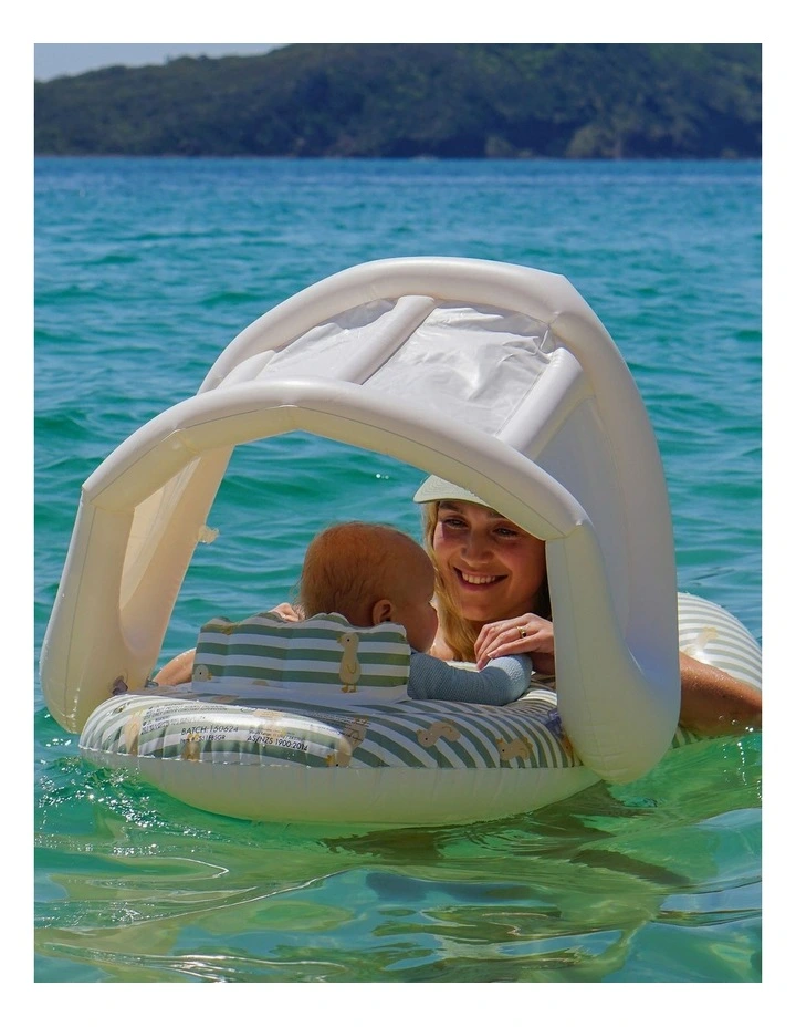 Float Together Baby Seat Duck in Sage image 5