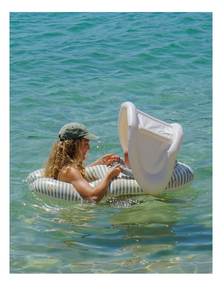 Float Together Baby Seat Duck in Sage image 6