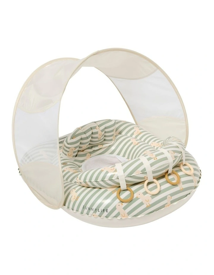 Interactive Baby Float Duck in Sage image 1