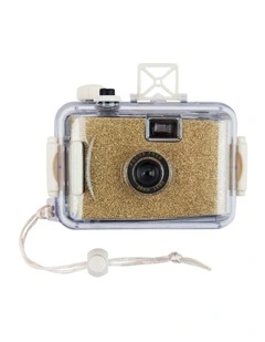 Underwater Camera Glitter in Gold