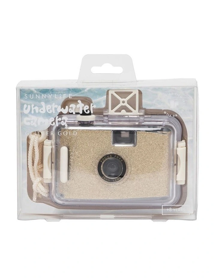 Underwater Camera Glitter in Gold image 3