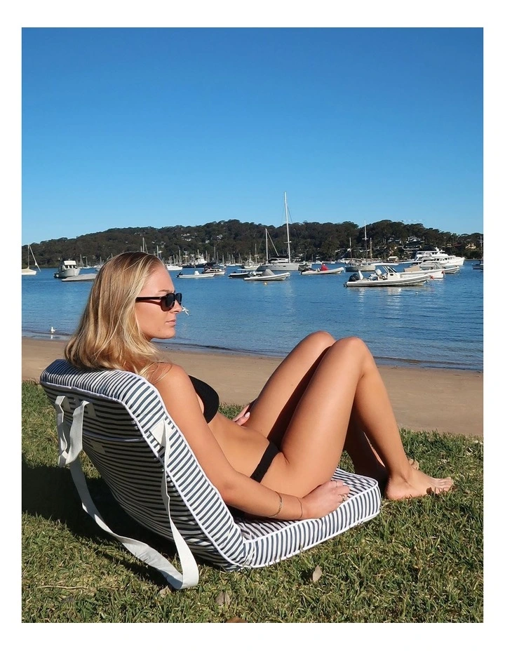 Take Anywhere Resort Stripe Beach Chair in Multi image 2