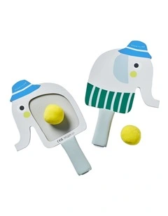 Kids Velcro Beach Bats Eli the Elephant Multi