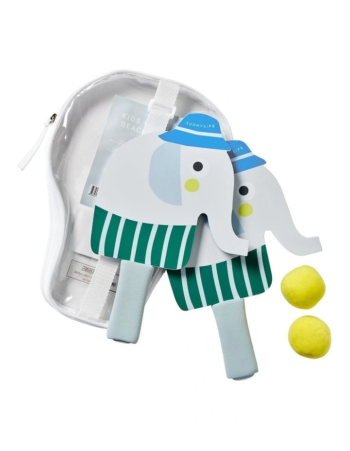 Kids Velcro Beach Bats Eli the Elephant Multi image 4