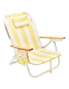 Deluxe Beach Chair La Mer Limon Stripe