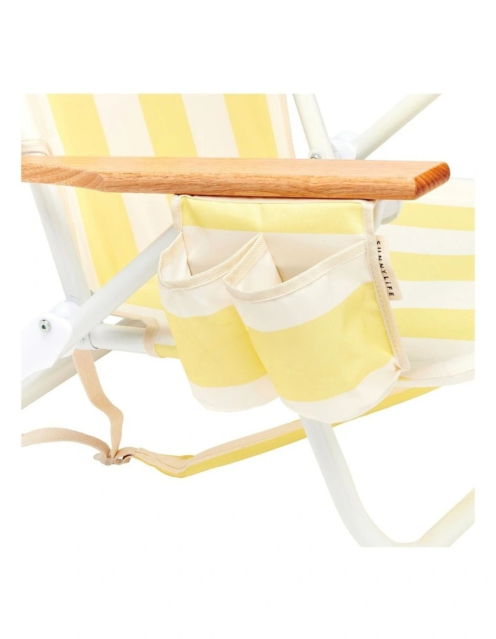 Deluxe Beach Chair La Mer Limon Stripe image 5