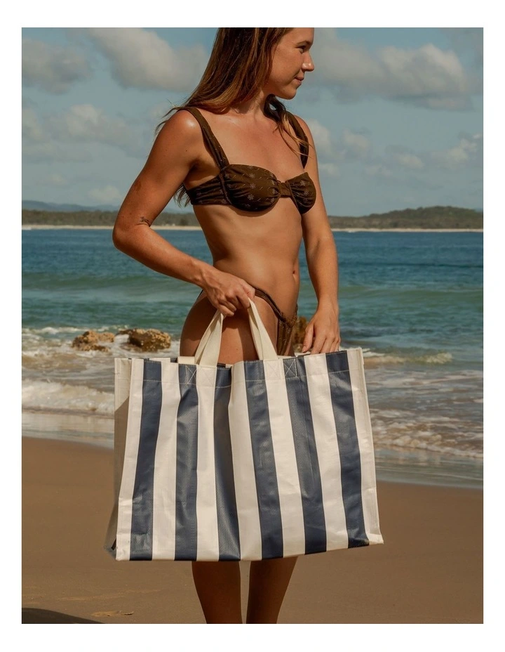 Carryall Beach Bag Marine Stripe image 2