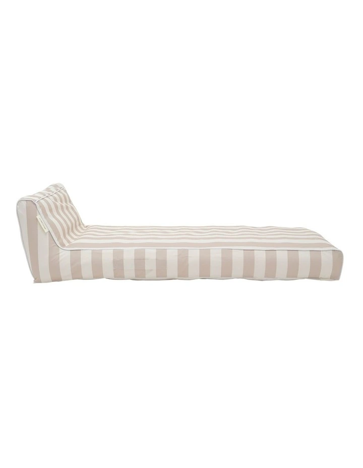 Luxe Lie-On Lounger Oyster Stripe image 4