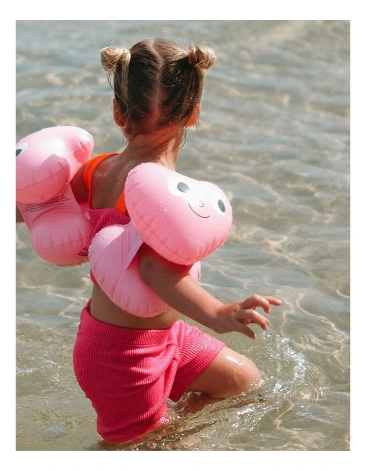 Kids Inflatable Arm Bands Poppy the Peach Pink image 2