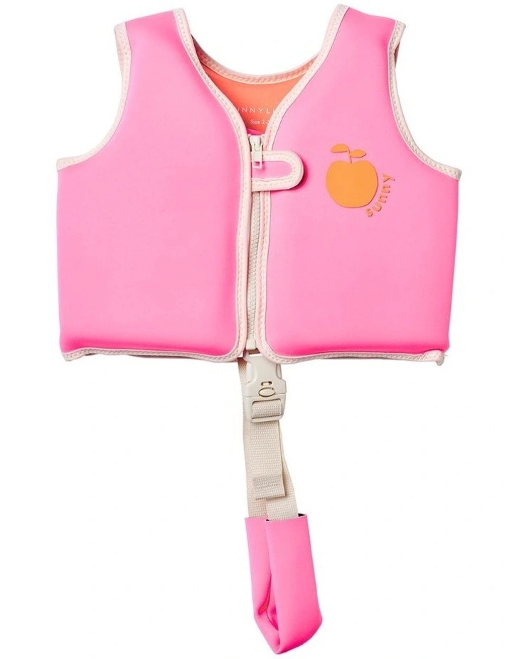 Swim Vest Poppy the Peach Neon Pink (2-3) image 1