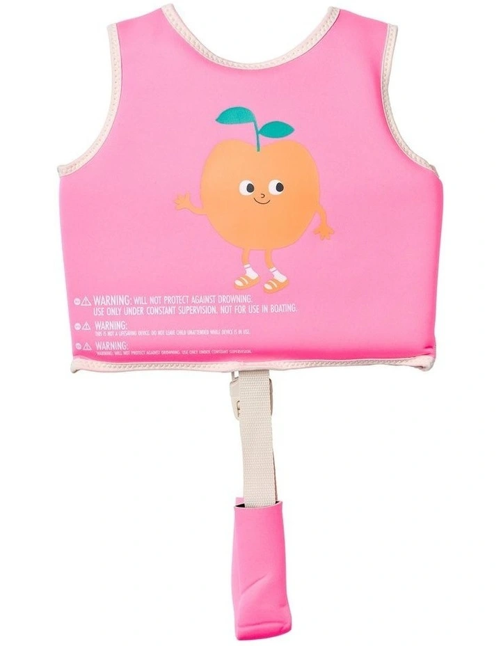 Swim Vest Poppy the Peach Neon Pink image 3