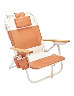Deluxe Beach Chair Tierra Clay Block