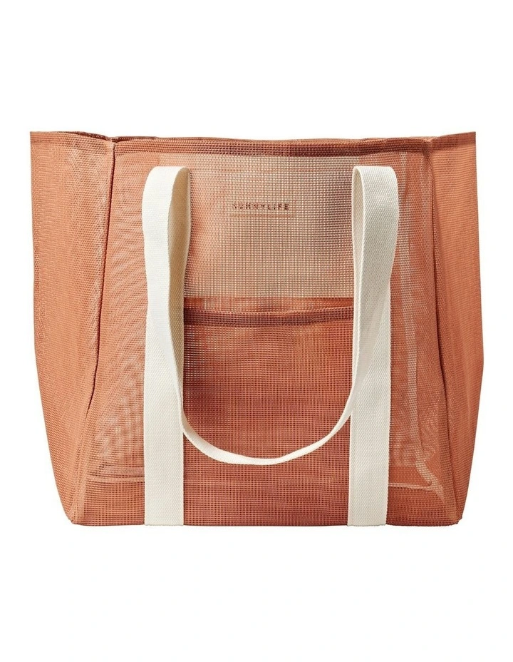 Mesh Beach Bag Tierra Clay image 1