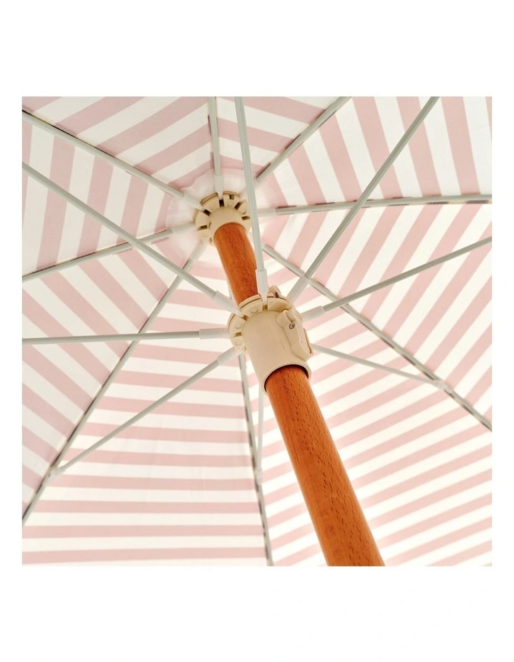 Luxe Beach Umbrella Tierra Clay Stripe image 4