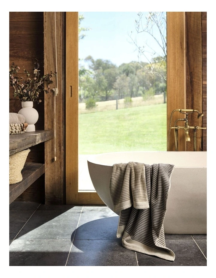 Inverloch Towel Range In Mushroom image 4