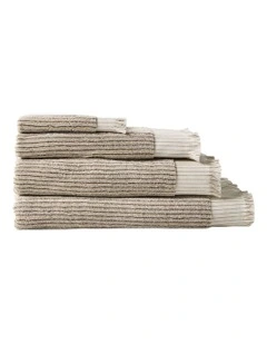 Alara Towel Range in Pebble
