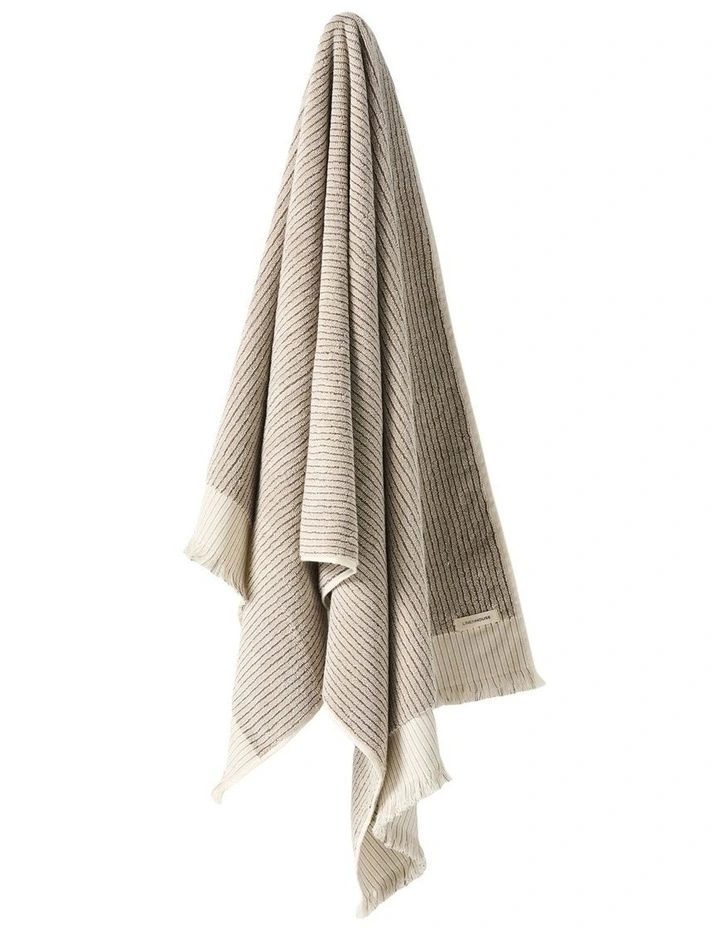 Alara Towel Range in Pebble image 2