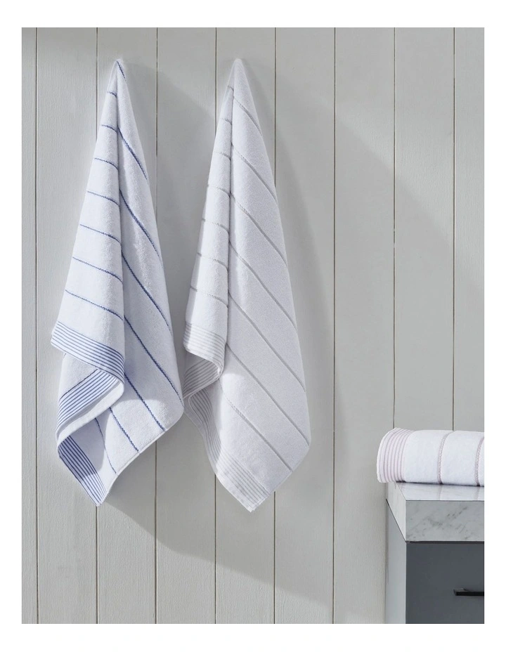 Dallas Micro Cotton Bath Towel in Blue image 1